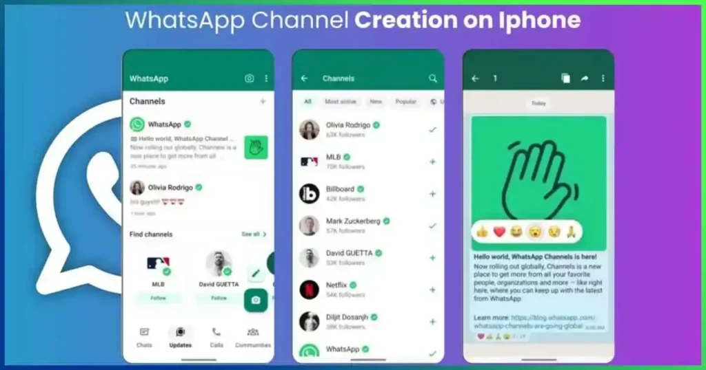 WhatsApp Channel Creation on iPhone