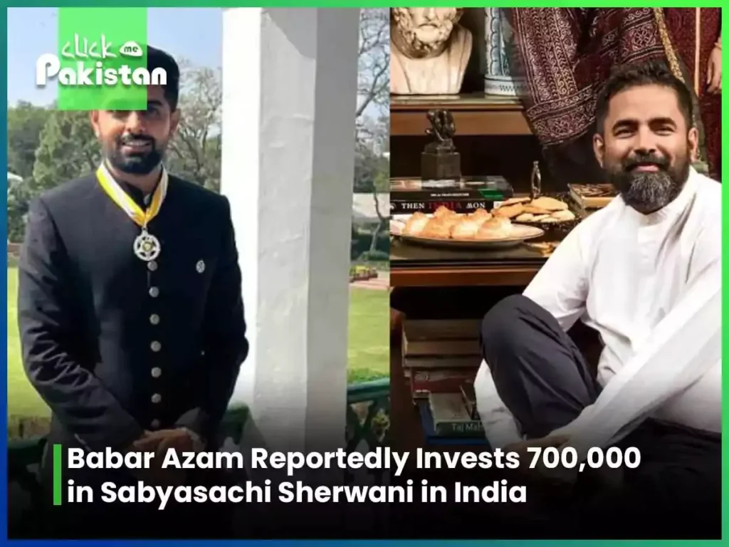 Babar Azam Reportedly Invests 700,000 in Sabyasachi Sherwani in India