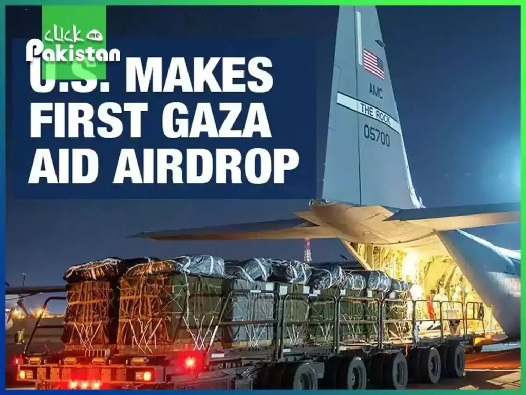 US Makes First Gaza Aid Airdrop