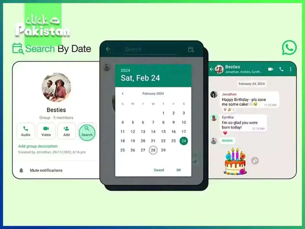 Whatsapp Unveils Calendar Feature to Find Old Messages Easier