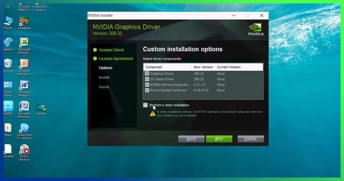 Install The Most Recent Graphics Drivers